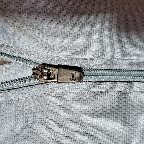 Under Armour- Mens Loose Fit Performance Jacket Coat Light Blue Preppy Sz.XL - Picture 10 of 10